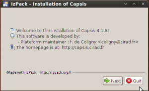 The Capsis installer