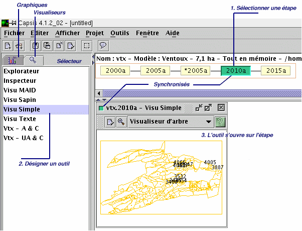 Fig. 6. Opening a viewer on step 2010a